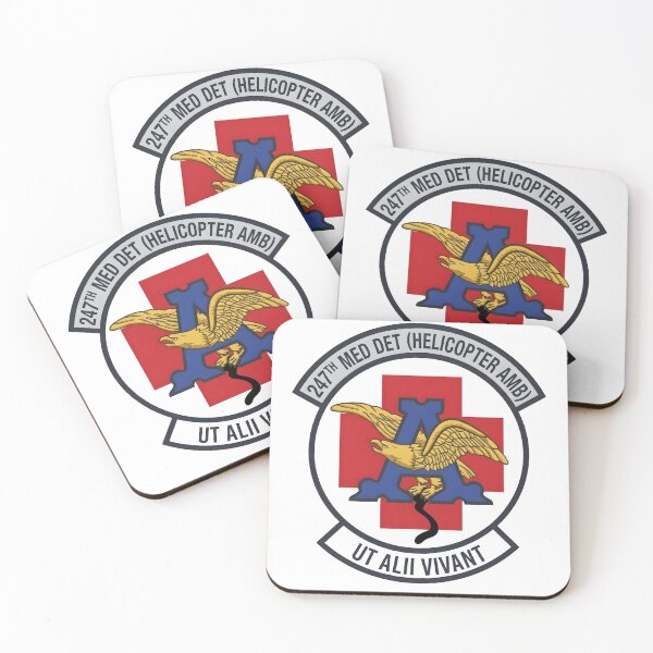 Item preview, US Army 247th Medical Detachment Helicopter Ambulance Ut Alii Vivant Emblem designed and sold by CharlieDesings.
