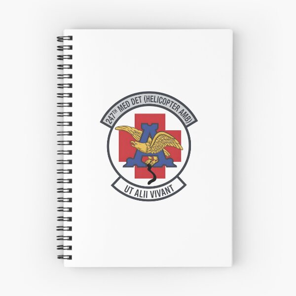 Item preview, US Army 247th Medical Detachment Helicopter Ambulance Ut Alii Vivant Emblem designed and sold by CharlieDesings.