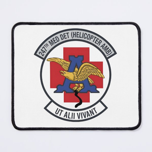 Item preview, US Army 247th Medical Detachment Helicopter Ambulance Ut Alii Vivant Emblem designed and sold by CharlieDesings.