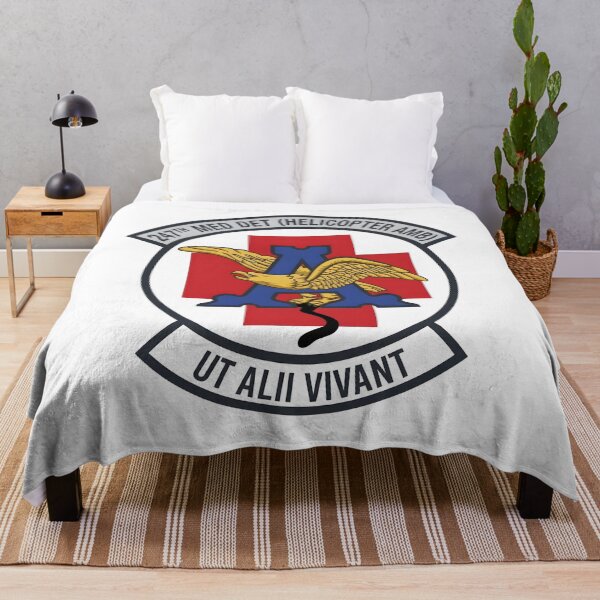 Item preview, US Army 247th Medical Detachment Helicopter Ambulance Ut Alii Vivant Emblem designed and sold by CharlieDesings.