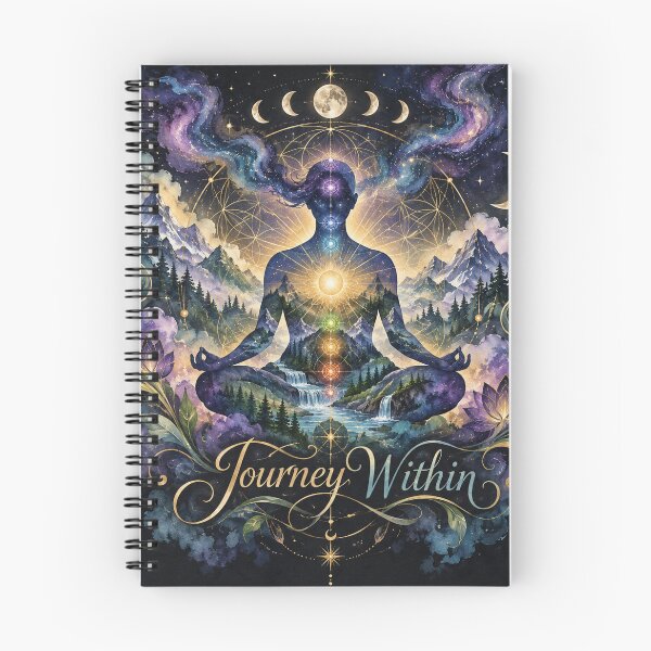 Item preview, Journey Within | Cosmic Spiritual Meditation Art | Chakra Enlightenment Design designed and sold by A Light Worker.