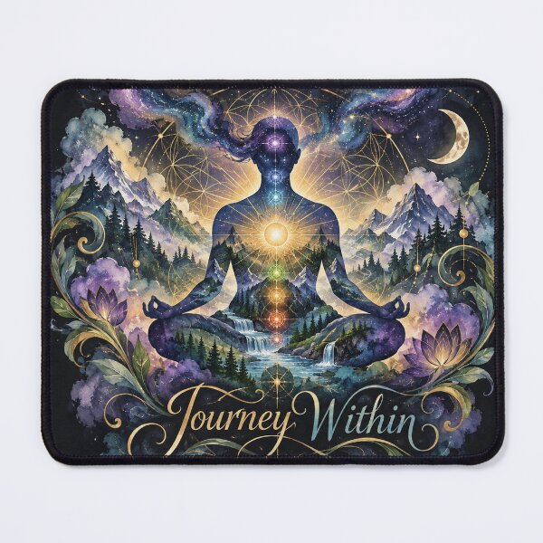 Item preview, Journey Within | Cosmic Spiritual Meditation Art | Chakra Enlightenment Design designed and sold by A Light Worker.