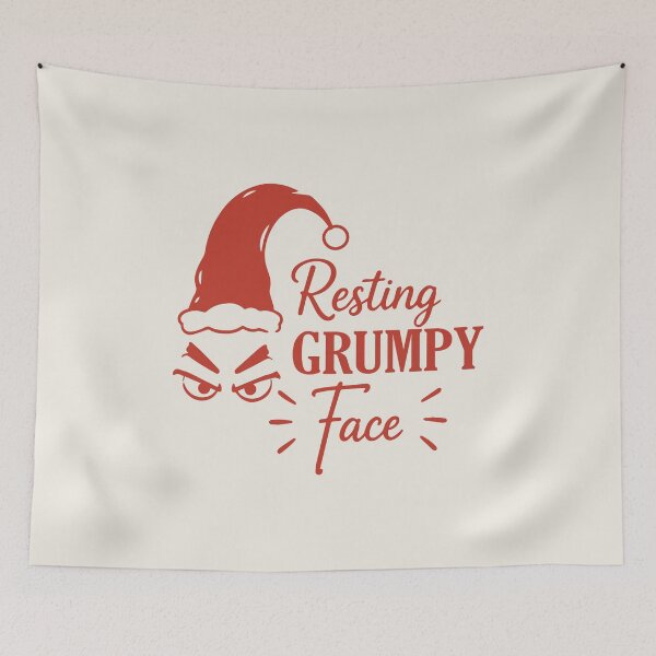 Item preview, Resting Holiday Face – Funny Christmas Humor Art designed and sold by Tklezardesigns.