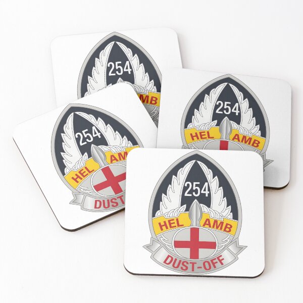 Item preview, US Army 254th Medical Detachment Helicopter Ambulance Dust-Off Crest Emblem designed and sold by CharlieDesings.