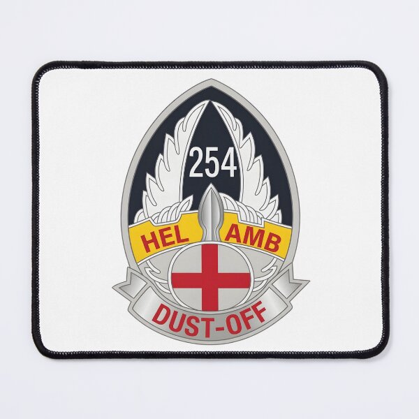 Item preview, US Army 254th Medical Detachment Helicopter Ambulance Dust-Off Crest Emblem designed and sold by CharlieDesings.
