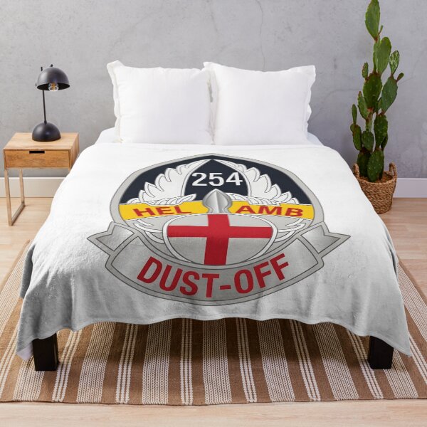 Item preview, US Army 254th Medical Detachment Helicopter Ambulance Dust-Off Crest Emblem designed and sold by CharlieDesings.