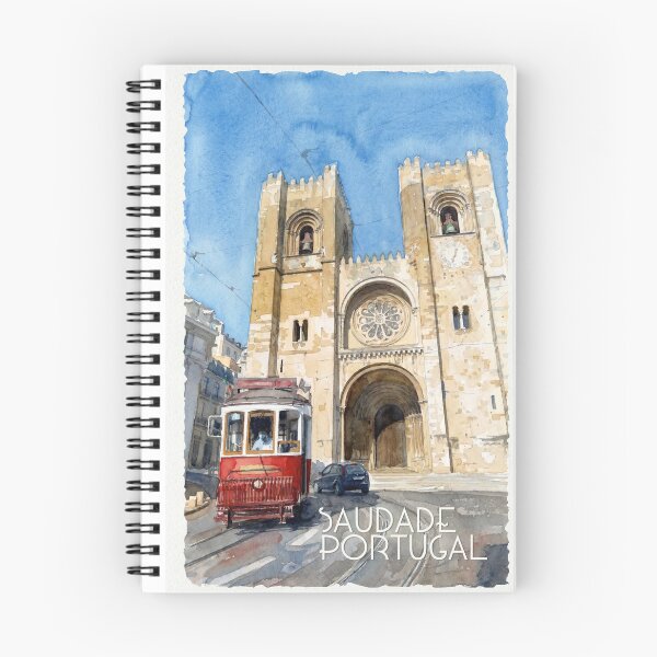 Item preview, Saudade Portugal – Aesthetic Watercolor Travel Design designed and sold by HappyLuckyJoy.