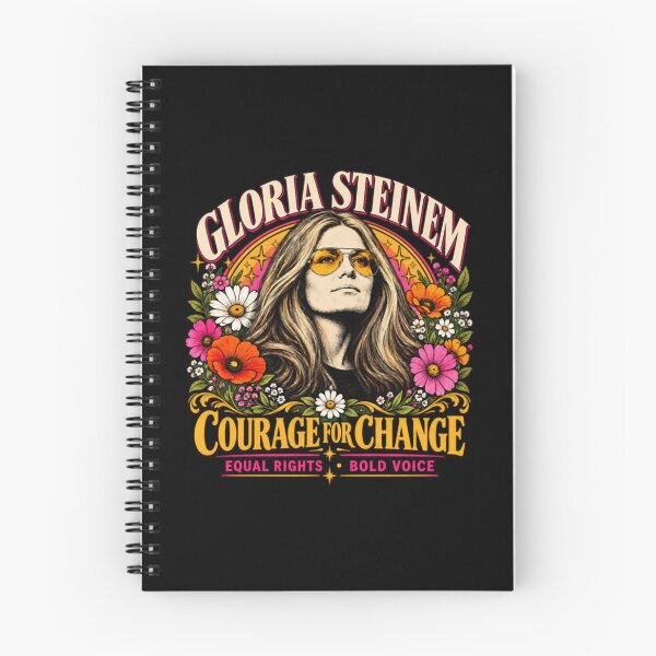 Item preview, Gloria Steinem Courage For Change Vintage Floral designed and sold by ByakuranRegan.