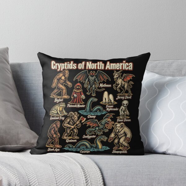 Item preview, Cryptids Of North America Vintage Folklore Monsters Design designed and sold by TheHellIWontSh.