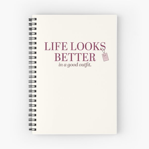 Item preview, Life Looks Better In A Good Outfit | Dusty Plum Serif & Price Tag Graphic Typography designed and sold by Sparkle First Co..