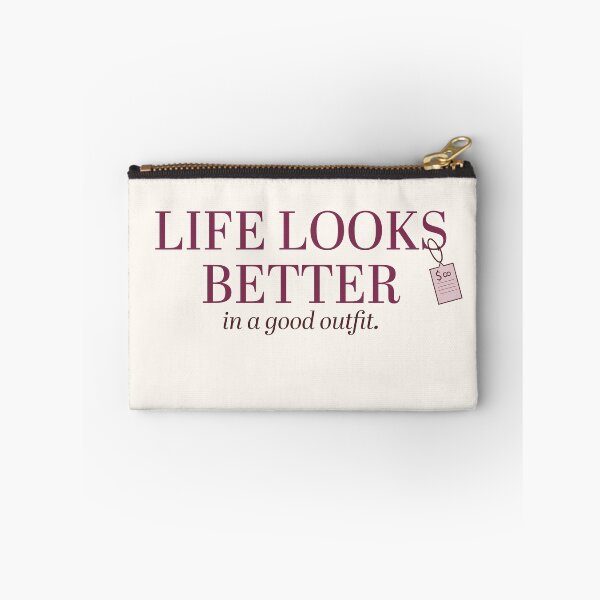 Item preview, Life Looks Better In A Good Outfit | Dusty Plum Serif & Price Tag Graphic Typography designed and sold by Sparkle First Co..