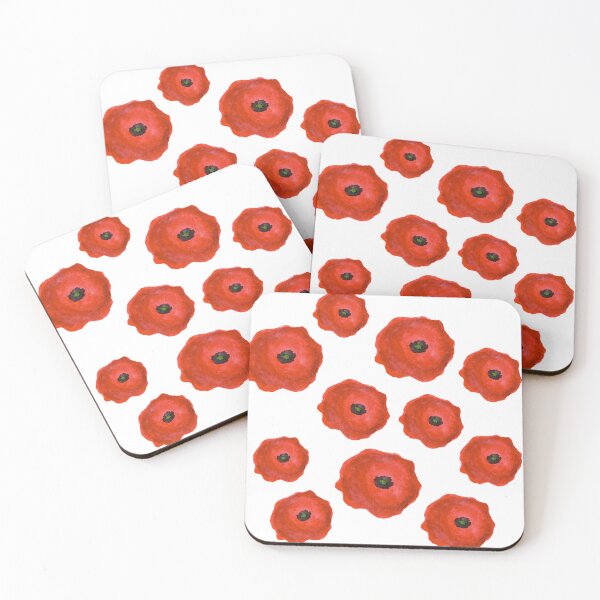 Item preview, Lots of Poppies Watercolor Blooms designed and sold by FarnwirbelArt.