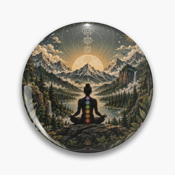 Item preview, Find Your Center | Chakra Meditation | Forest Spiritual Enlightenment Art designed and sold by A Light Worker.