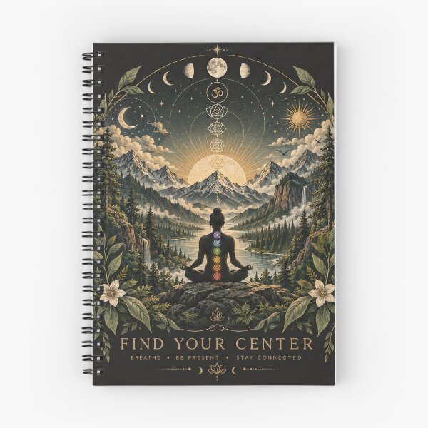 Item preview, Find Your Center | Chakra Meditation | Forest Spiritual Enlightenment Art designed and sold by A Light Worker.
