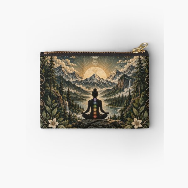 Item preview, Find Your Center | Chakra Meditation | Forest Spiritual Enlightenment Art designed and sold by A Light Worker.