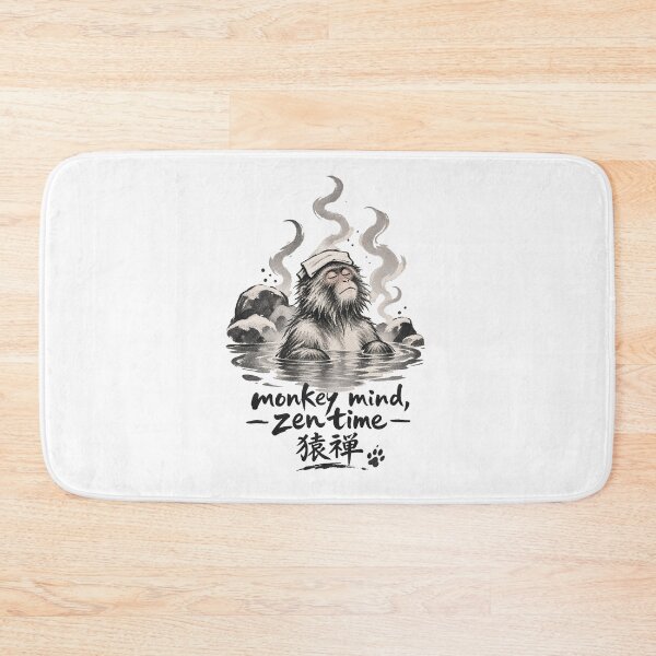 Item preview, Snow Monkey Onsen Zen Time designed and sold by tollaru.