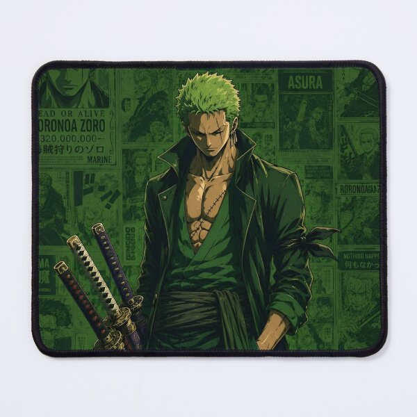 Item preview, Zoro | Green Haired Three Sword Warrior – Dark Samurai Anime Aesthetic designed and sold by Dyan4.