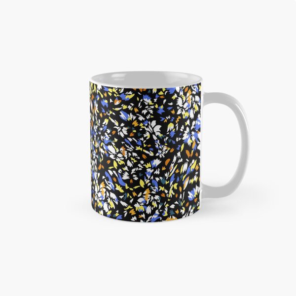 Item preview, Midnight Floral Mosaic Pattern - Blue, Orange and White designed and sold by EK EXCLUSIVE.