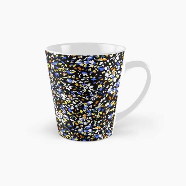 Item preview, Midnight Floral Mosaic Pattern - Blue, Orange and White designed and sold by EK EXCLUSIVE.