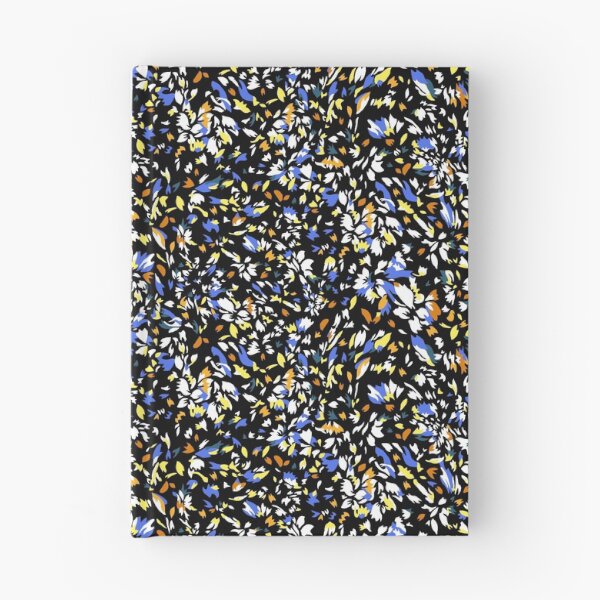 Item preview, Midnight Floral Mosaic Pattern - Blue, Orange and White designed and sold by EK EXCLUSIVE.