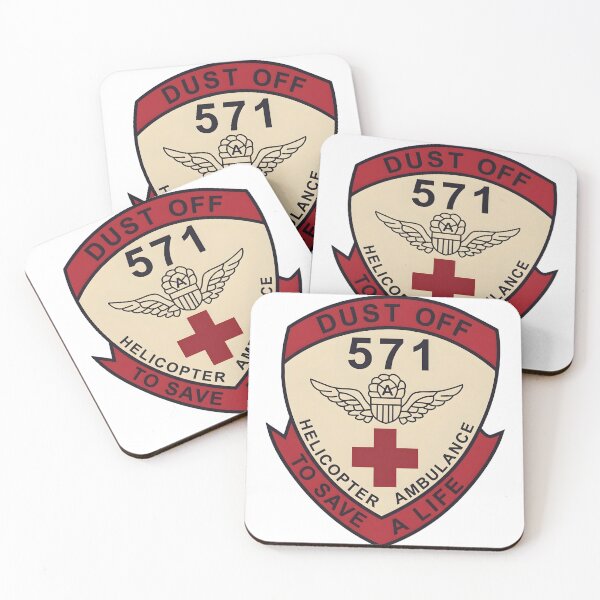 Item preview, US Army 571st Medical Detachment Dust Off Helicopter Ambulance Shield Emblem designed and sold by CharlieDesings.