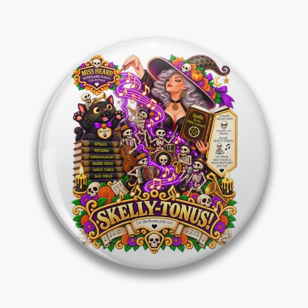 Item preview, MISS HEARD'S - ✨MISHEARD MAGIC COLLECTION✨ - THE HALLOWEEN INCANTATION - SKELLY-TONUS designed and sold by WheelieGdArt.