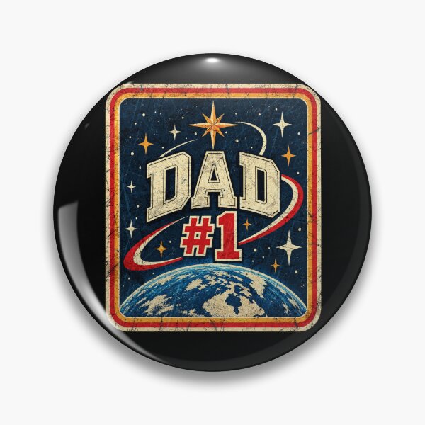 Item preview, Retro Dad 1 Outer Space Vintage Father Day designed and sold by schoolofbullies.