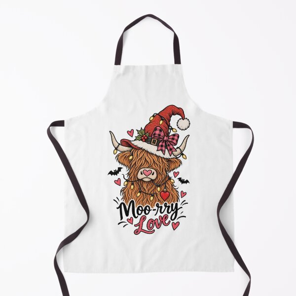 Item preview, Moo-Rry Love Highland Cow Christmas designed and sold by tollaru.