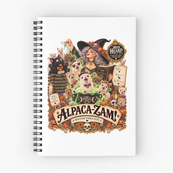 Item preview, MISS HEARD'S - ✨MISHEARD MAGIC COLLECTION✨ - THE HALLOWEEN INCANTATION - ALPACA-ZAM designed and sold by WheelieGdArt.