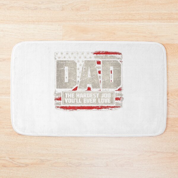 Item preview, Dad The Hardest Job You'll Ever Love Patriotic Vintage Father Design designed and sold by luffyShop1.
