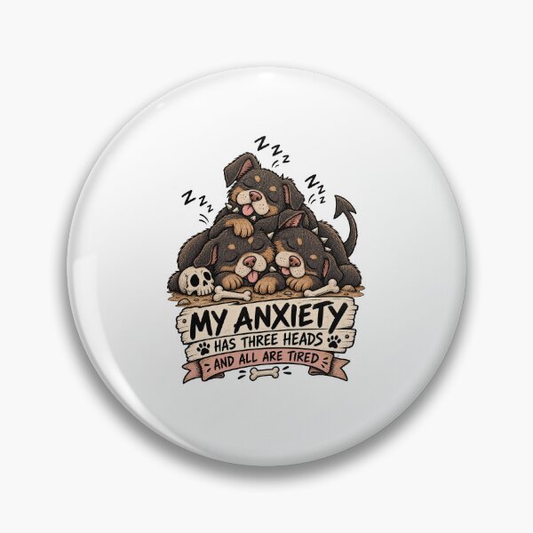 Item preview, My Anxiety Has Three Heads designed and sold by tollaru.