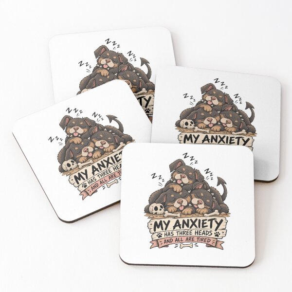 Item preview, My Anxiety Has Three Heads designed and sold by tollaru.