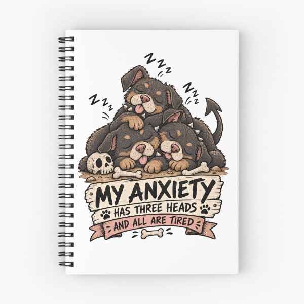 Item preview, My Anxiety Has Three Heads designed and sold by tollaru.