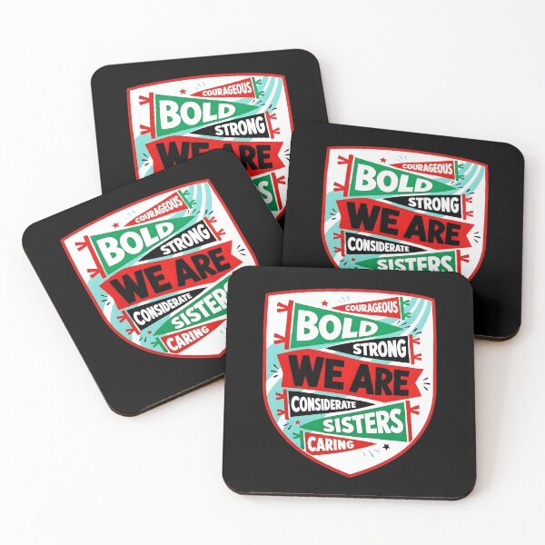 Item preview, We Are Sisters - Courageous Bold Strong Caring Girl Scout Design designed and sold by OddPopARt.