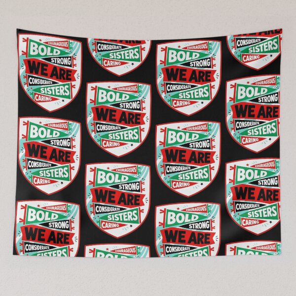 Item preview, We Are Sisters - Courageous Bold Strong Caring Girl Scout Design designed and sold by OddPopARt.