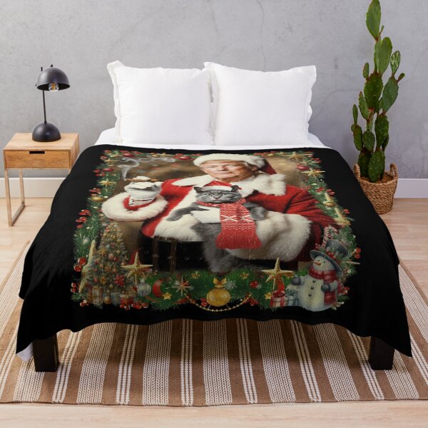 Item preview, Funny Donald Trump Santa Claus Cat Cigar Ugly Christmas designed and sold by schoolofbullies.