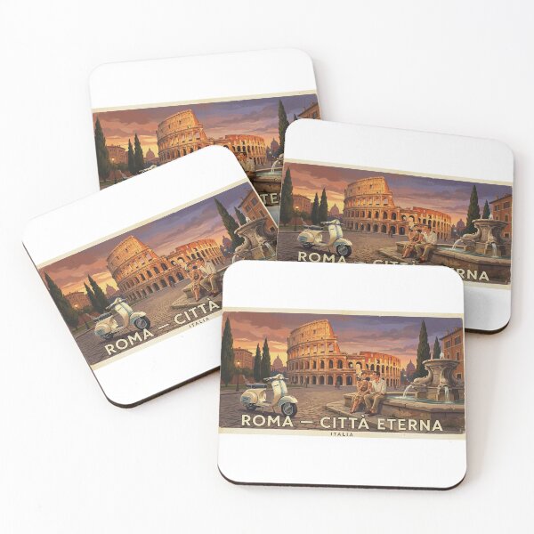 Item preview, Roma Eterna — Vintage 1950s Travel Lithograph designed and sold by Yesterday's Pixel.
