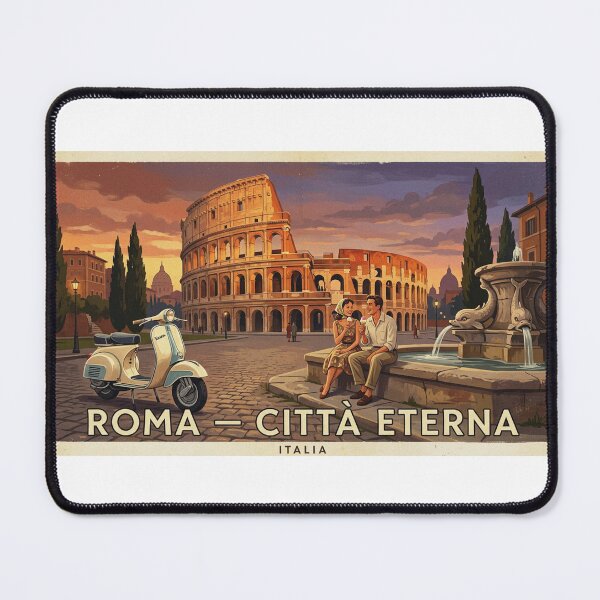 Item preview, Roma Eterna — Vintage 1950s Travel Lithograph designed and sold by Yesterday's Pixel.