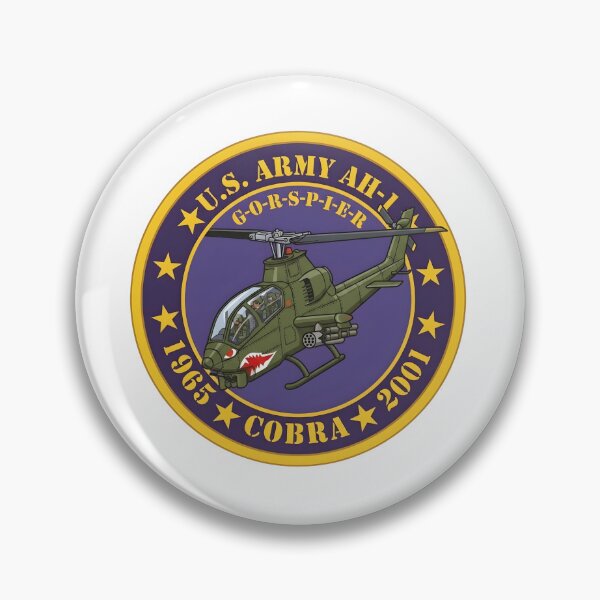 Item preview, US Army AH-1 Cobra Gunship Commemorative Roundel Emblem designed and sold by CharlieDesings.