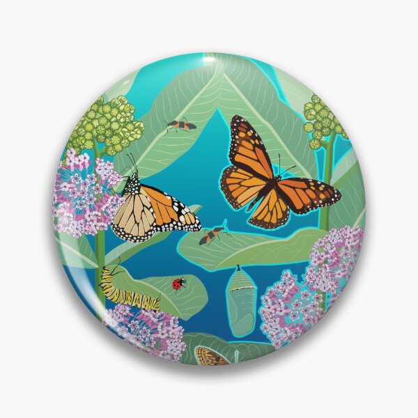 Item preview, Milkweed Microcosm of Butterflies and Pollinators designed and sold by Jedi-Artist.