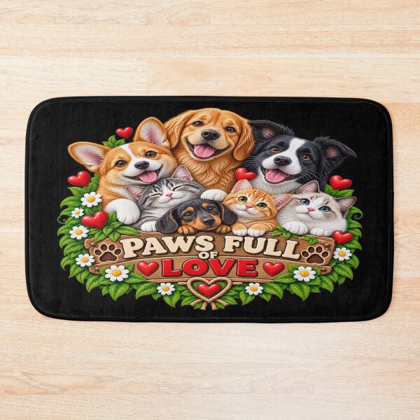 Item preview, Paws Full of Love – Cute Cats and Dogs designed and sold by TroviTutto.