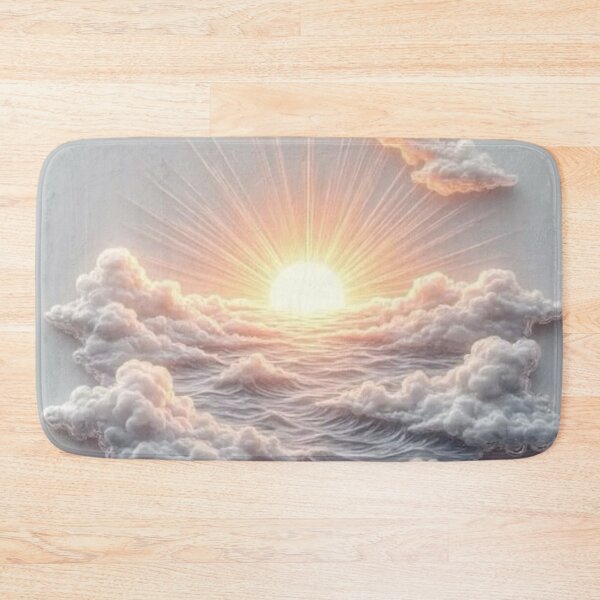 Item preview, Glowing Sunrise Clouds — Minimalist Soft Fluffy Cloudburst Art designed and sold by LYAN-STORE.