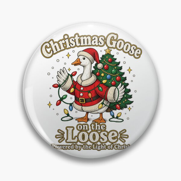 Item preview, Christmas Goose On The Loose Cute Funny Holiday Design designed and sold by luffyShop1.