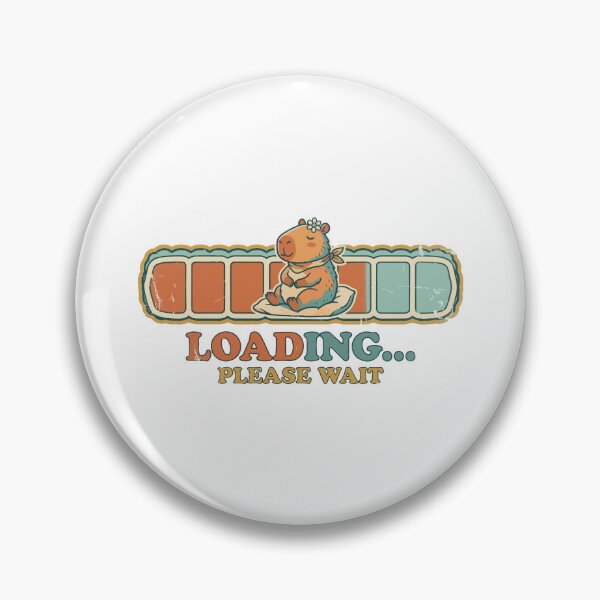 Item preview, Funny Capybara Loading Please Wait Retro Vintage Gift designed and sold by Arc2020.