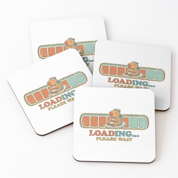 Item preview, Funny Capybara Loading Please Wait Retro Vintage Gift designed and sold by Arc2020.
