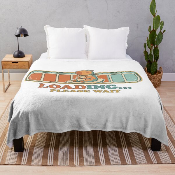 Item preview, Funny Capybara Loading Please Wait Retro Vintage Gift designed and sold by Arc2020.