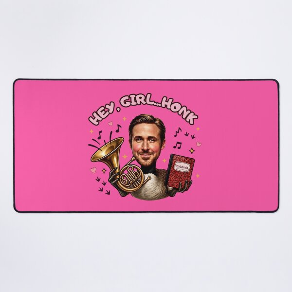 Item preview, Hey, Girl...Honk French Horn Notebook Ryan Gooseling Meme Design designed and sold by MakersFolly.