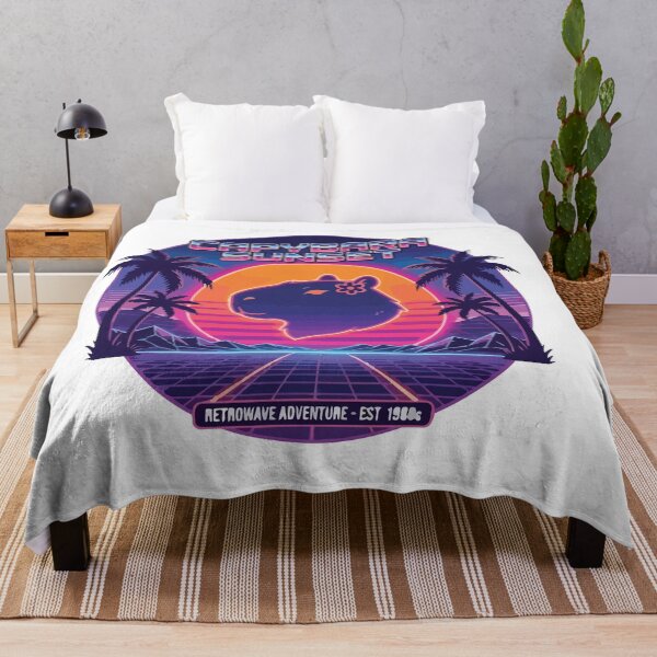 Item preview, Okay I Pull Up Retro Capybara Sunset Tropical designed and sold by Arc2020.