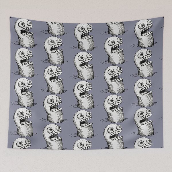 Item preview, Copy of Weird Creature Hatching Crosshatch Monster Doodle designed and sold by BitDoodle.