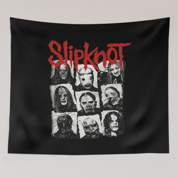 Item preview, Slipknots Masked Band Members Dark Grunge designed and sold by YuriaAbisarStu.